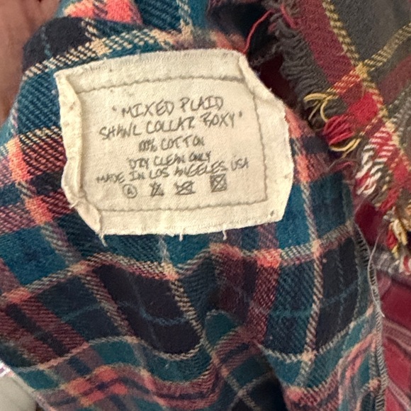 Greg Lauren Men's Multicolor Plaid Casual Button Down Shirt - Picture 4 of 8